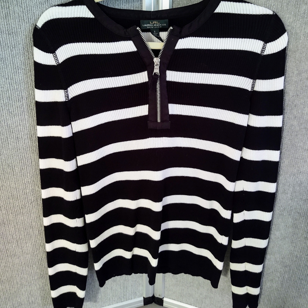 Ralph Lauren Sport Black/White striped top